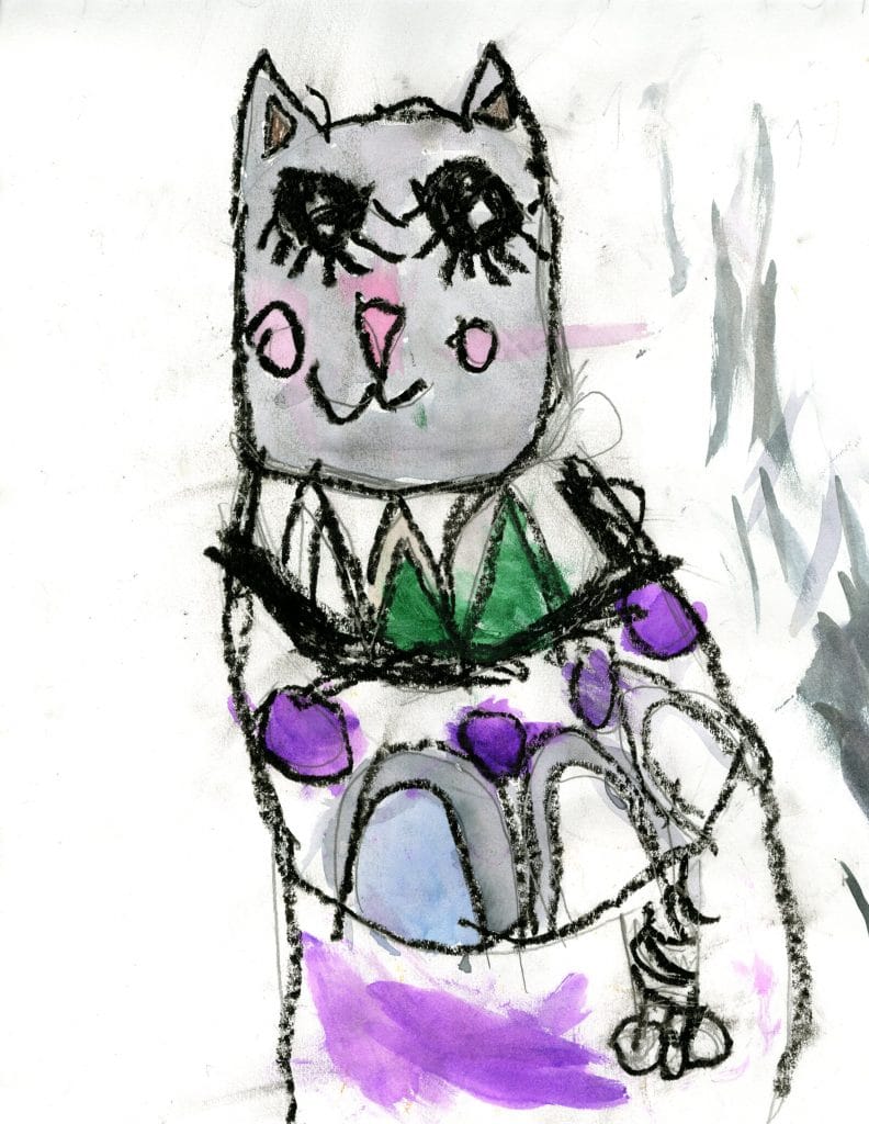 a cat drawing by Penny