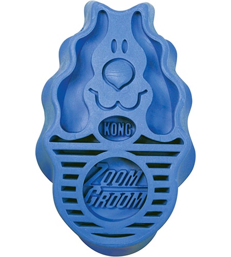 KONG Zoom Groom curry brush for double-coated dogs