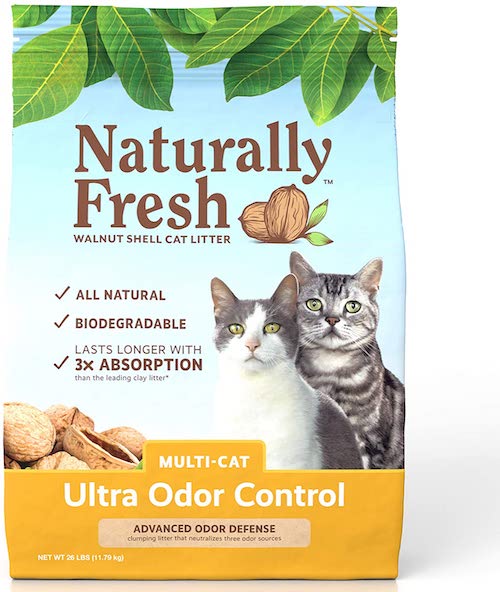 Naturally Fresh Cat Litter, Walnut-Based Quick-Clumping Kitty Litter