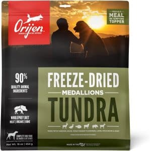 Orijen Tundra recipe freeze-dried dog food