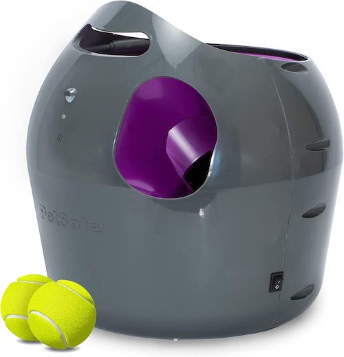 PetSafe automatic tennis ball launcher with safety features
