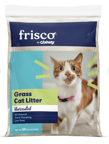 Frisco grass cat litter