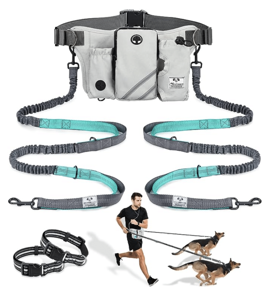 SHINE HAI Retractable hands-free dog leash