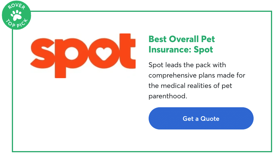 Spot pet insurance