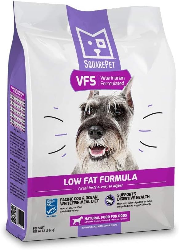 squarepet dry dog food low fat