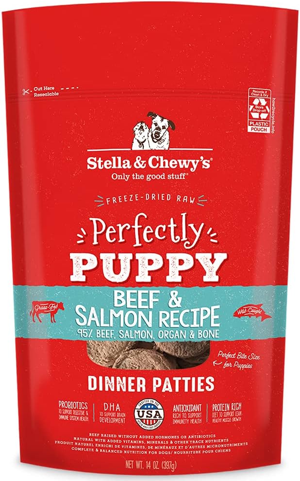 beef and salmon raw food for puppies