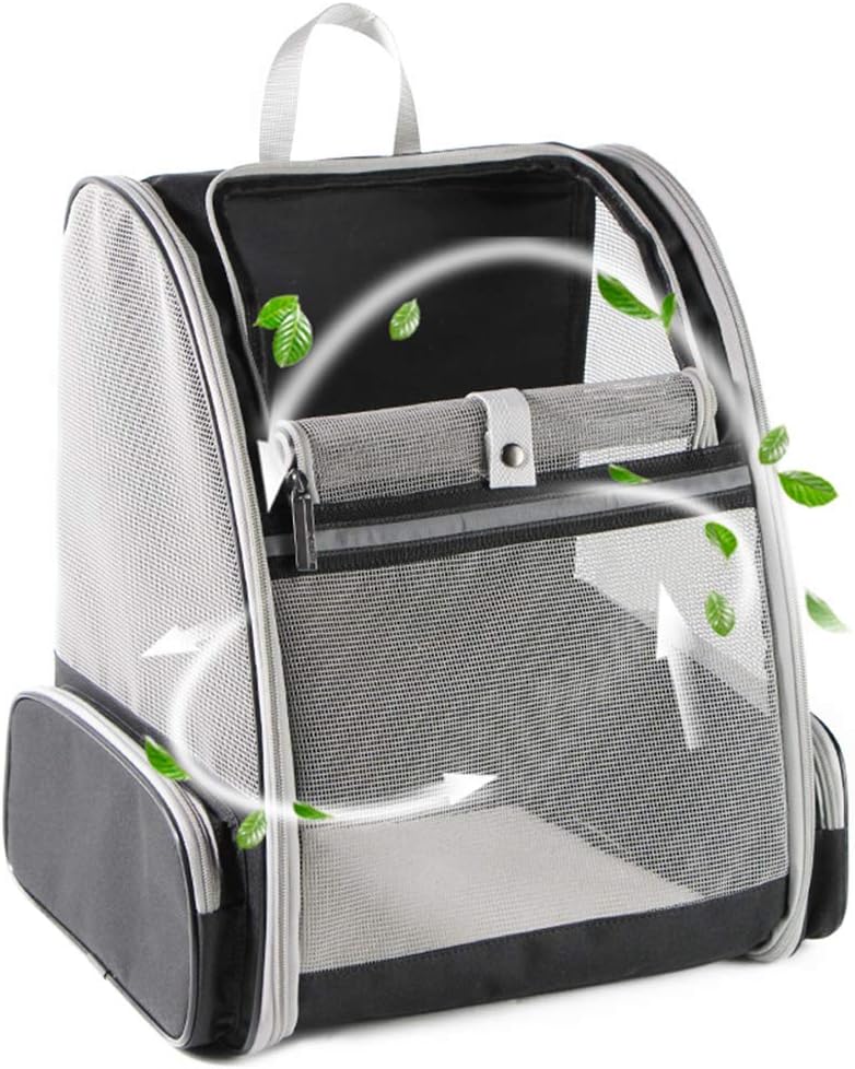 mesh ventilated backpack for pets
