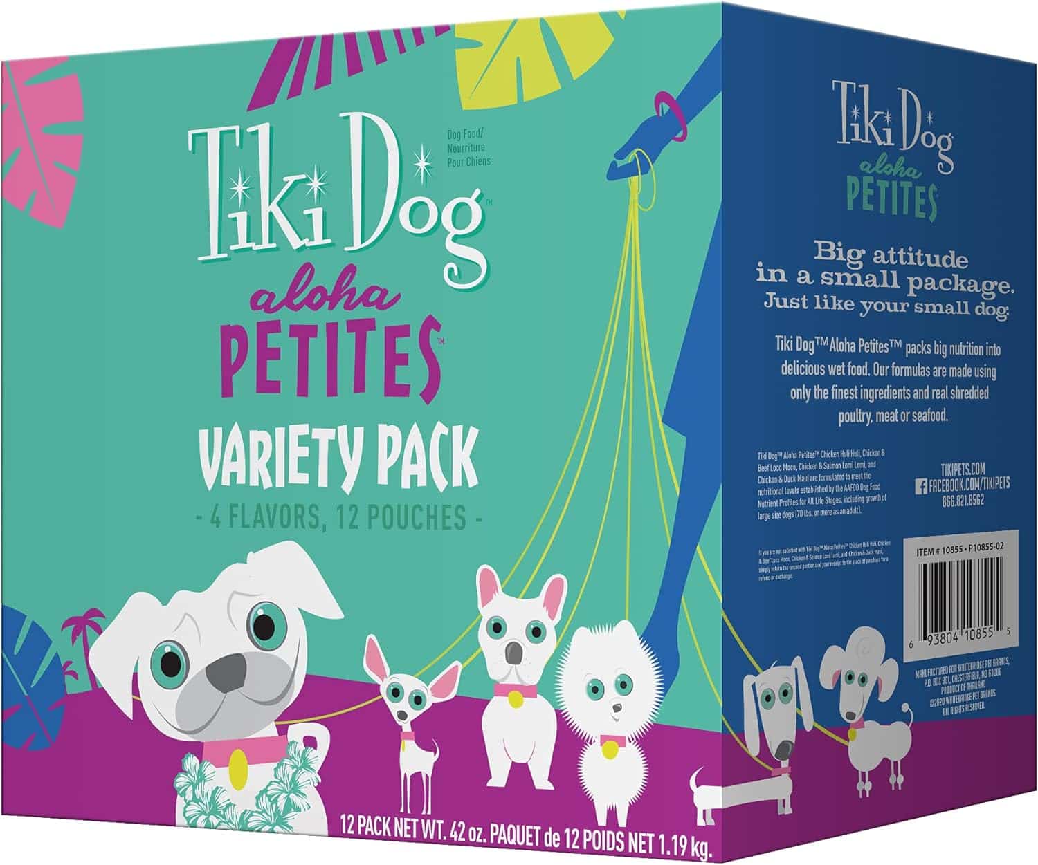 tiki dog variety pack low fat wet dog food