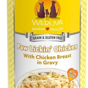 weruva paw lickin chicken canned dog food