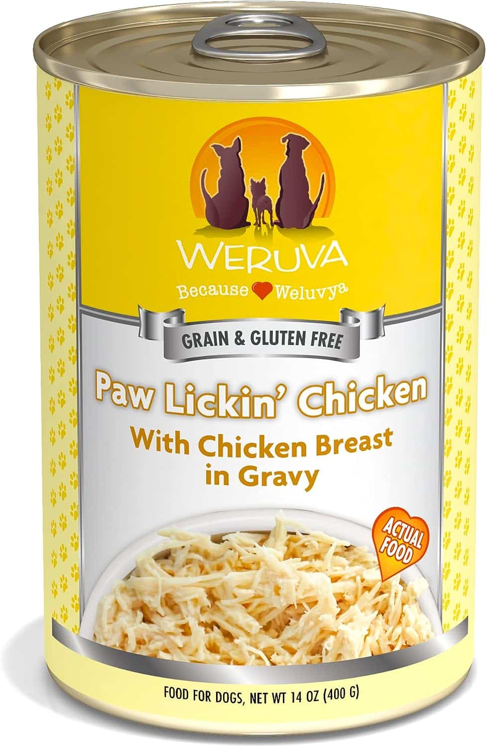 weruva paw lickin chicken canned dog food