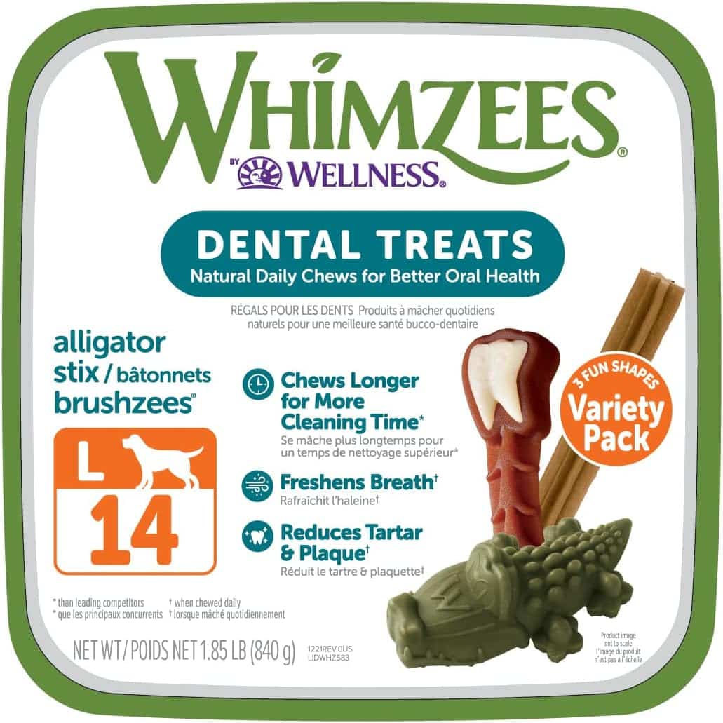 whimzees oral hygiene chews for dogs