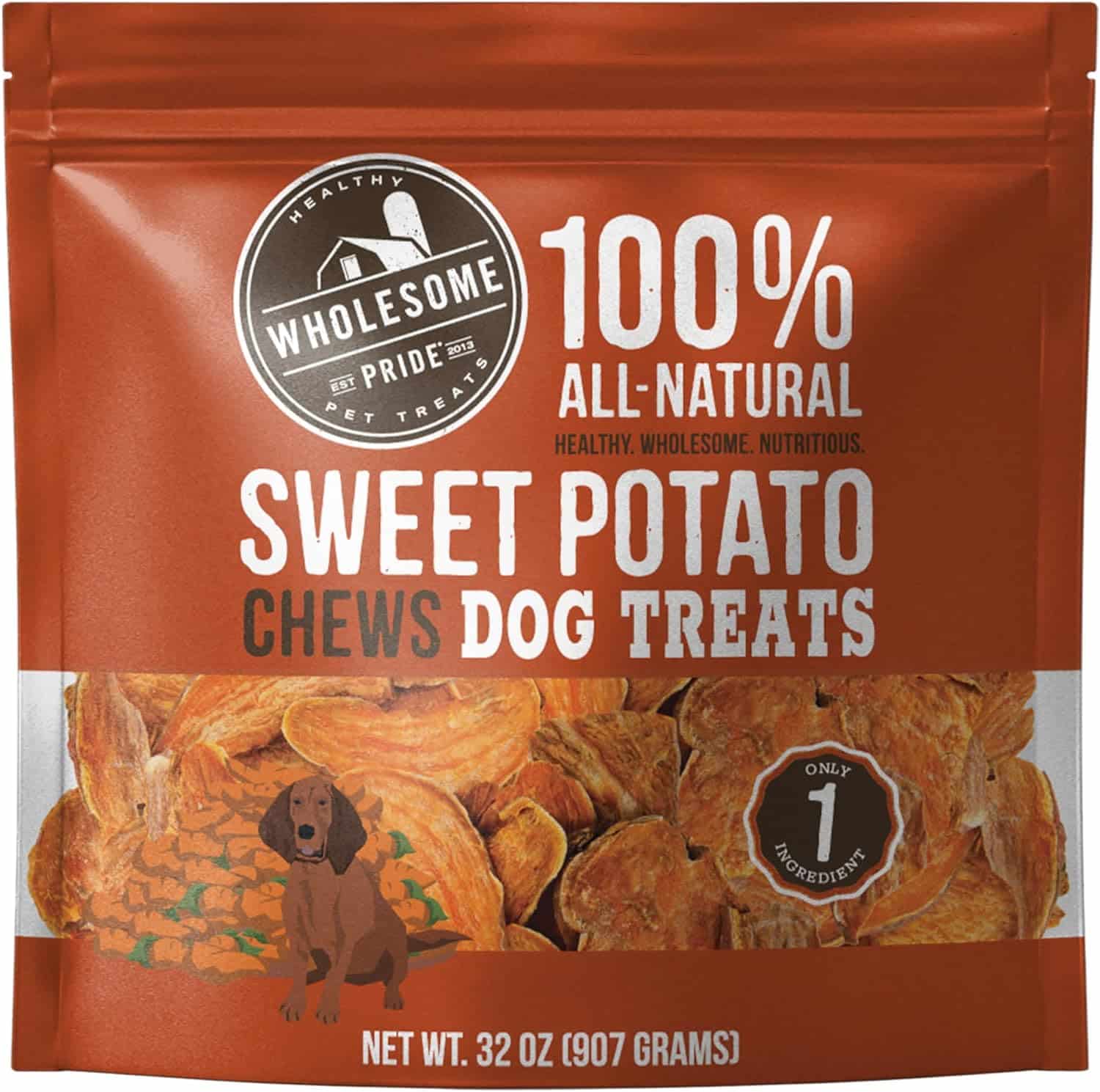 dehydrated sweet potato dog treats