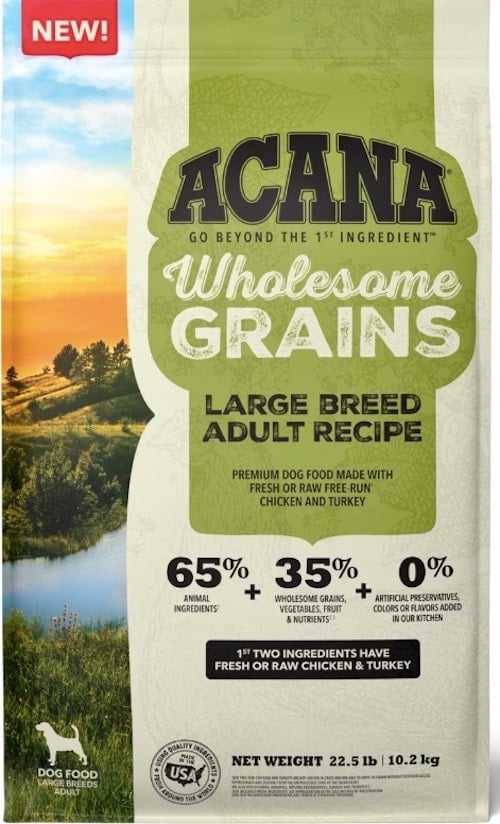 acana wholesome grains large breed dry food