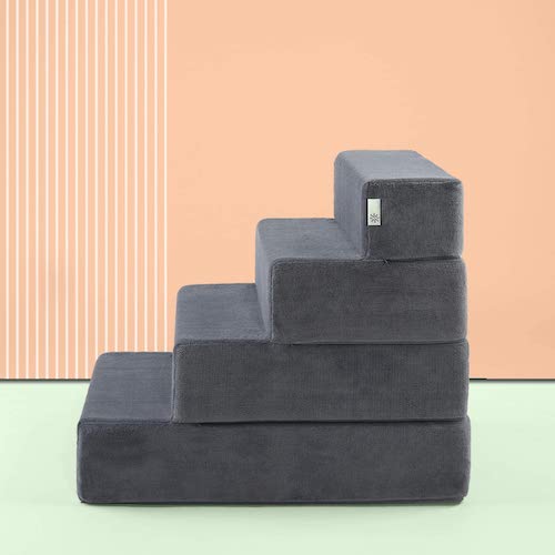 Charcoal grey pet stairs