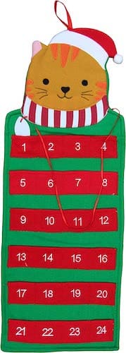 Green and red cat advent calendar