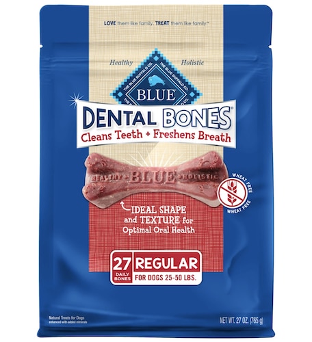 Blue Buffalo grain-free dog dental chew bones