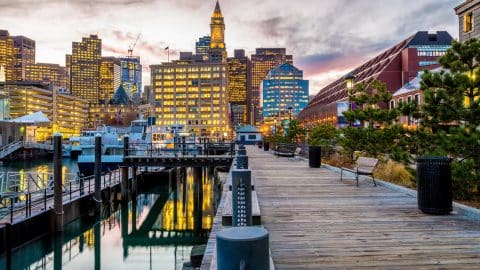 Downtown Boston waterfront