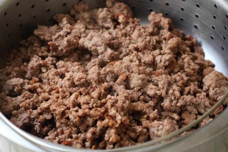 Photo of ground beef in pan