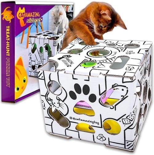 cat box maze toy