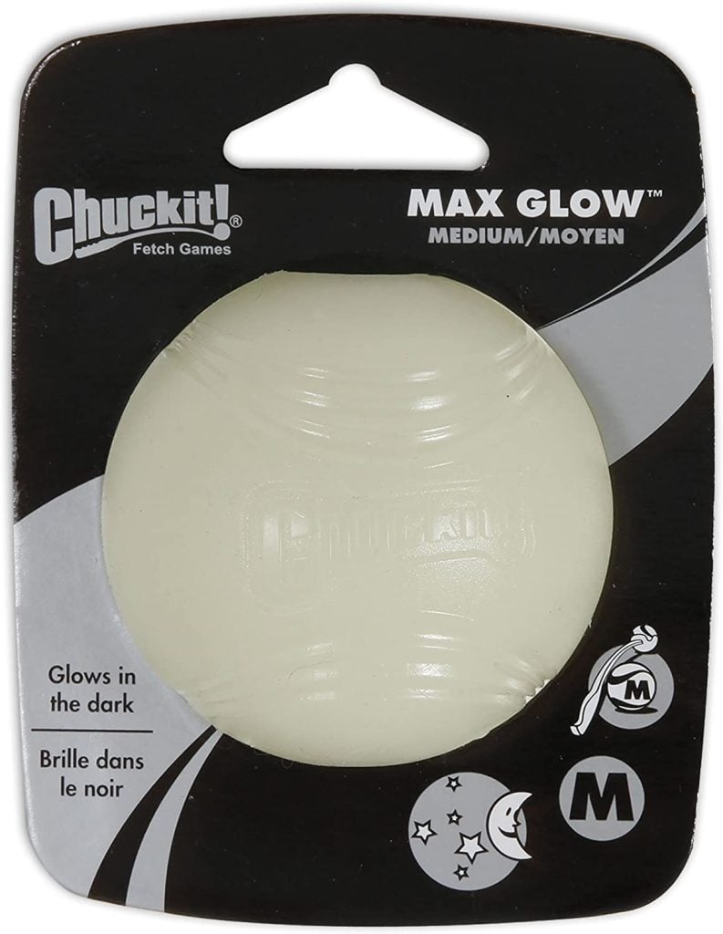 ChuckIt Max Glow in the Dark Dog Ball Toy
