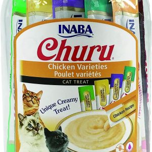 Clear jar of Churu tubes