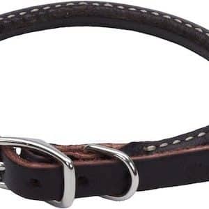 rolled leather collar