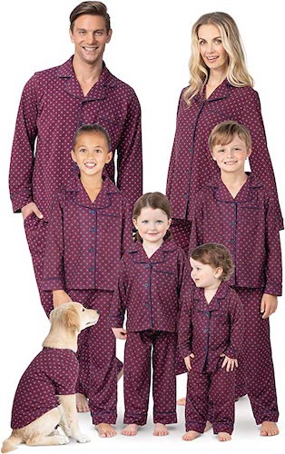PajamaGram Family & Dog Soft Cotton Matching Pajamas
