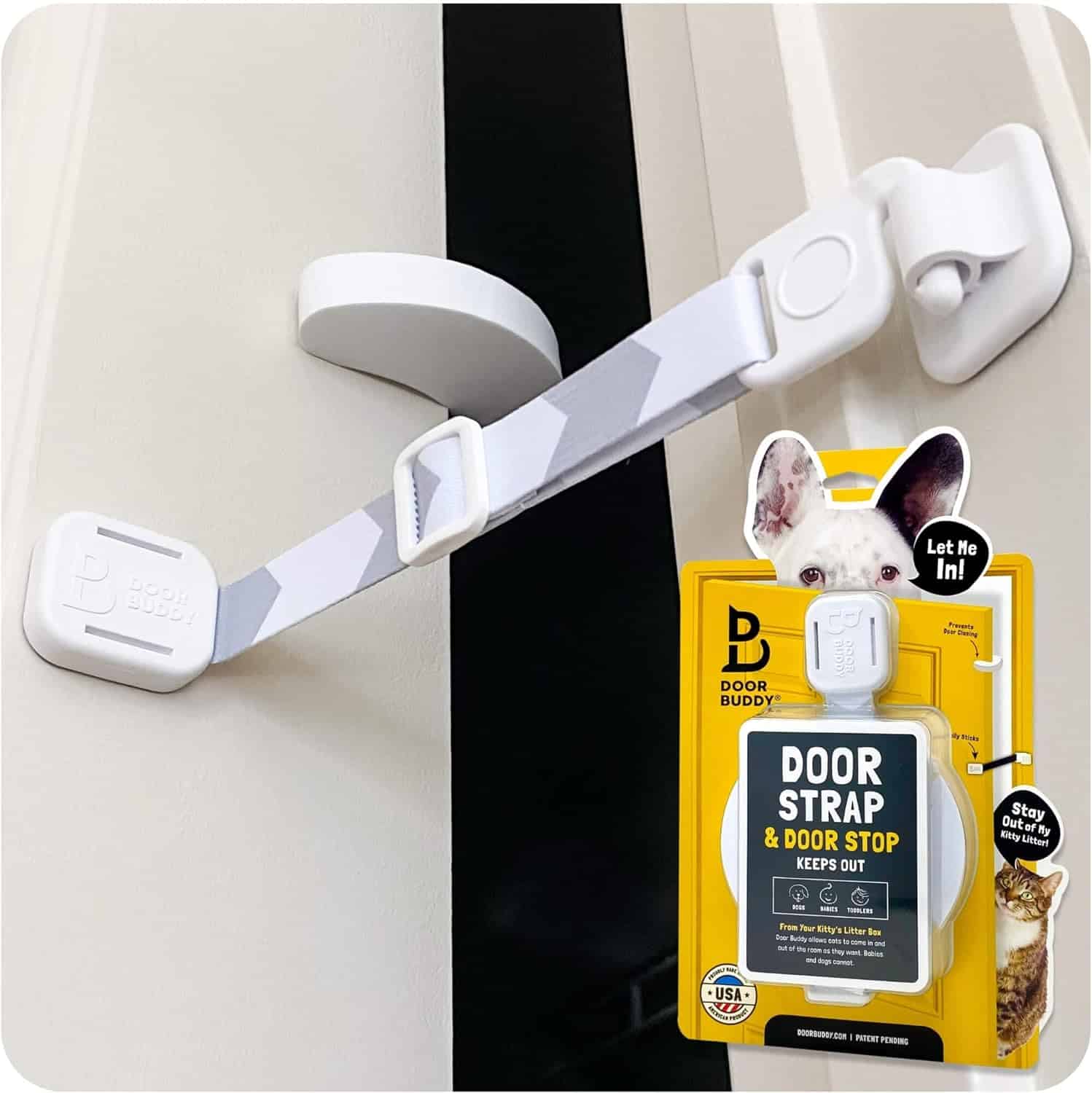 door latch kit with door stopper