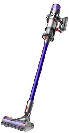 Dyson grey and purple cordless vacuum