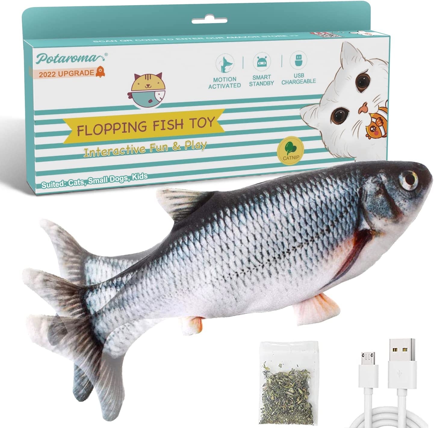 electronic fish-shaped cat toy