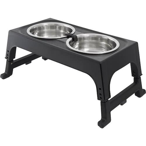 frisco adjustable elevated food bowls for dogs