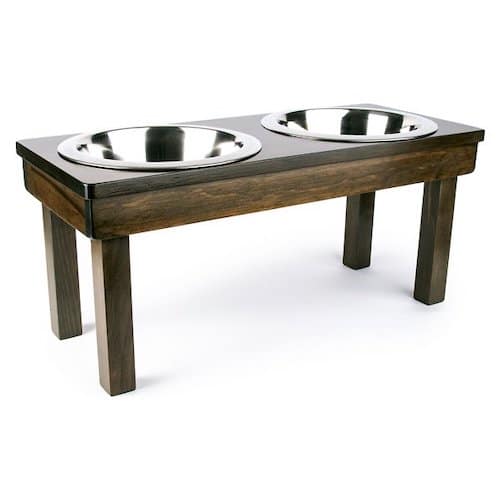 Frisco Wooden Elevated Dog & Cat Diner, 2-Cup