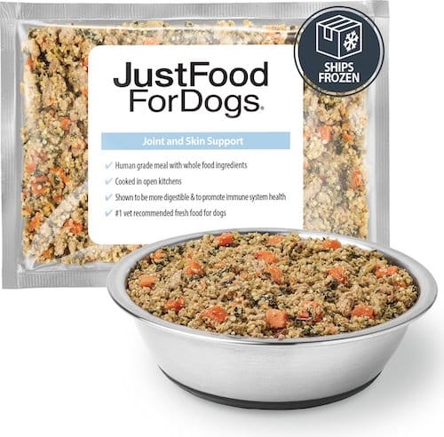 justfoodfordogs joint and skin support fresh food