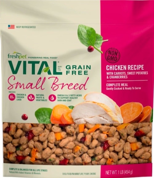 freshpet vital small-breed chicken fresh food