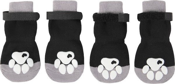 Frisco dog socks in black and white