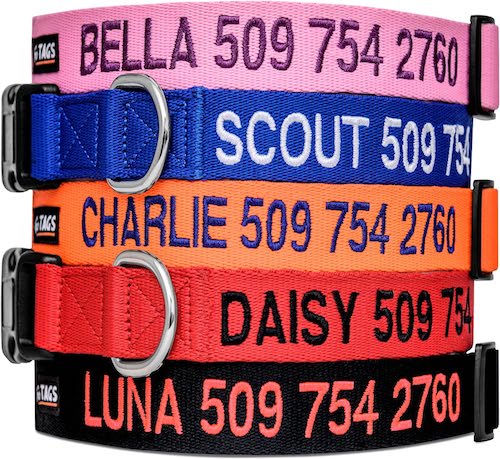 GoTags Nylon Personalized Collars