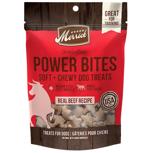 Merrick grain-free power bites with real beef