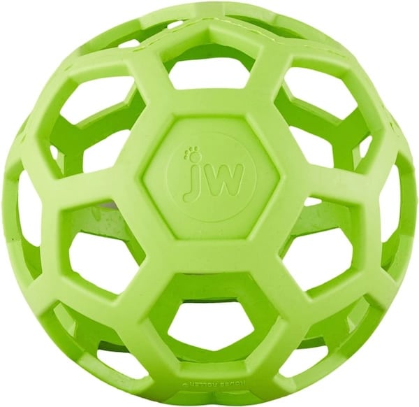 Hol-ee Roller dog toy in green