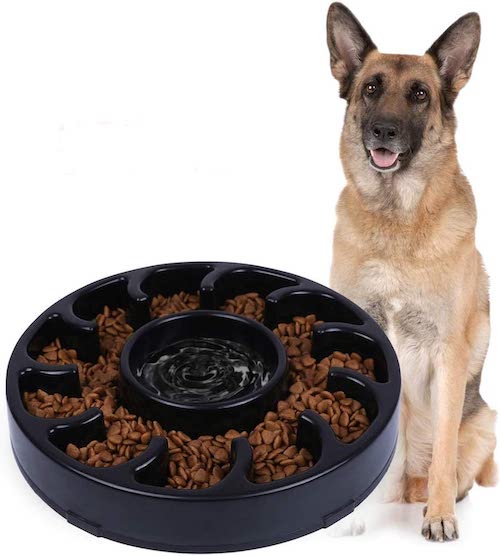 Jasgood dog slow feeder bowl