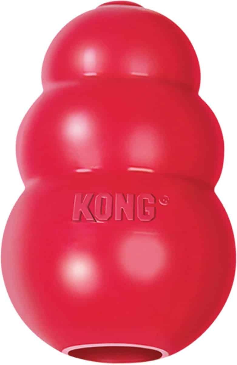 KONG Classic dog toy in red