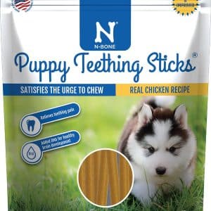 puppy teething sticks chicken flavor