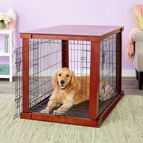 Dog kennel made of mahogany
