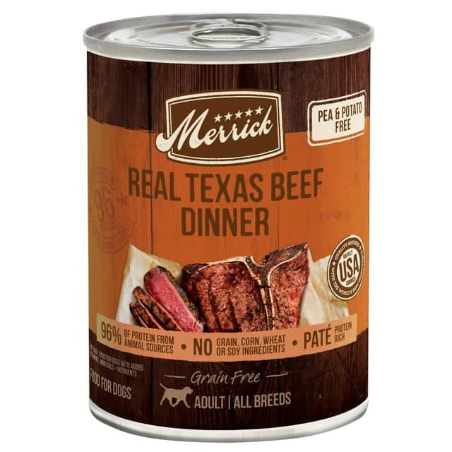 Merrick Grain-Free Real Texas Beef Dinner Canned Dog Food