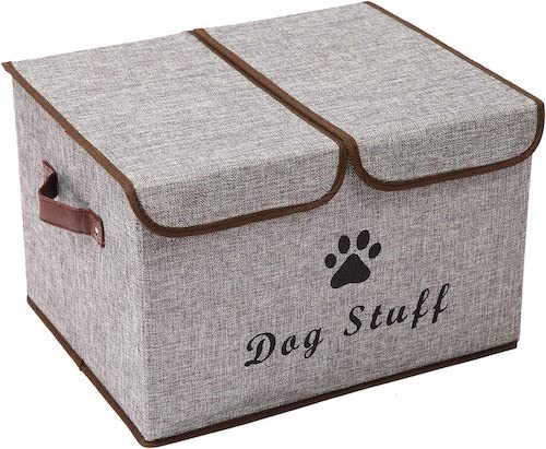 Morezi collapsible dog toy bin