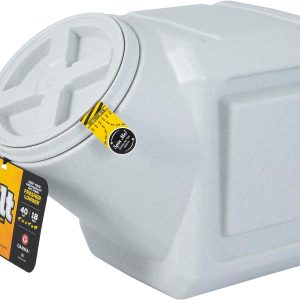 plastic pet food bin with twist off lid