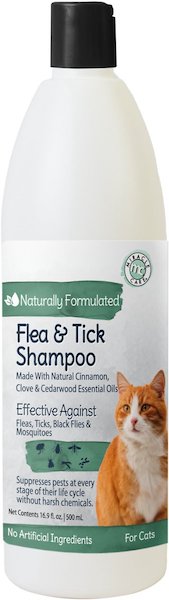 Natural flea and tick shampoo for cats