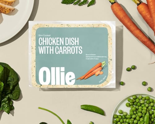 ollie fresh dog food chicken dish with carrots
