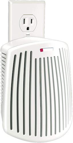 White plug-in air purifier