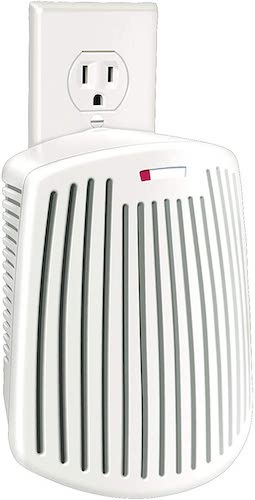 White plug-in air purifier