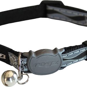black cat collar with breakaway clip